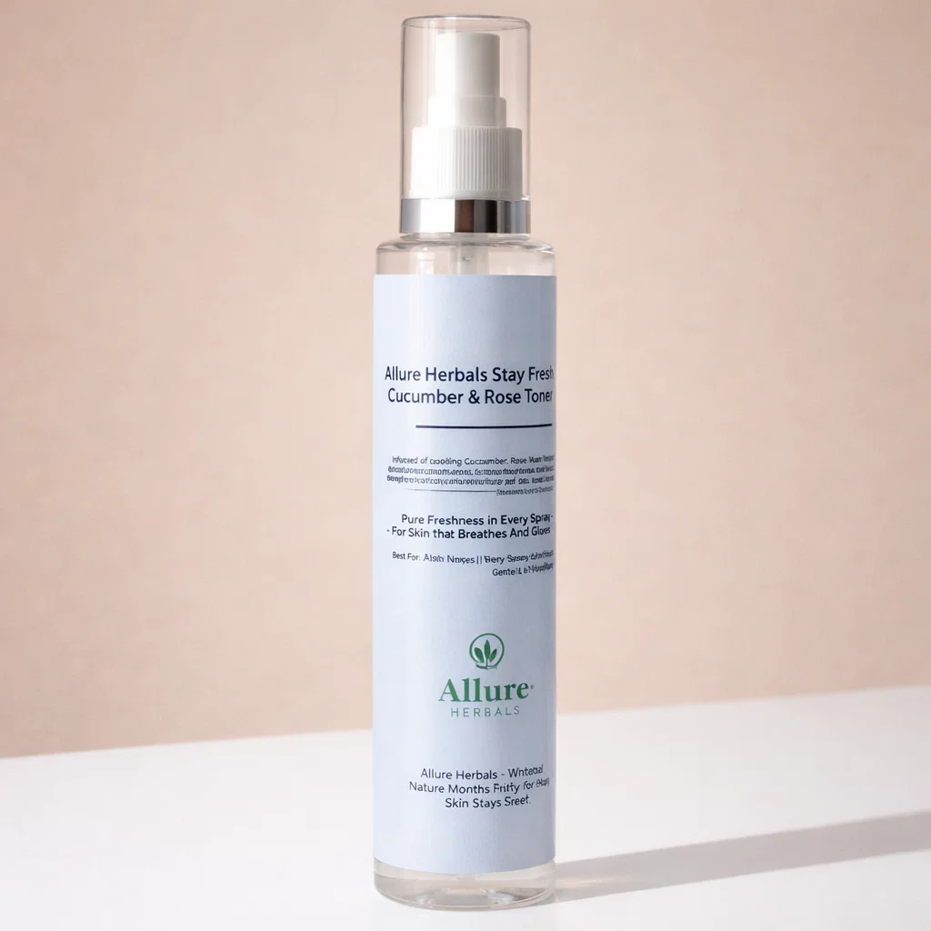 Allure Herbals Stay Fresh Cucumber & Rose Toner (100ml) - Kouri Jewels's Pujo Collection On Sale