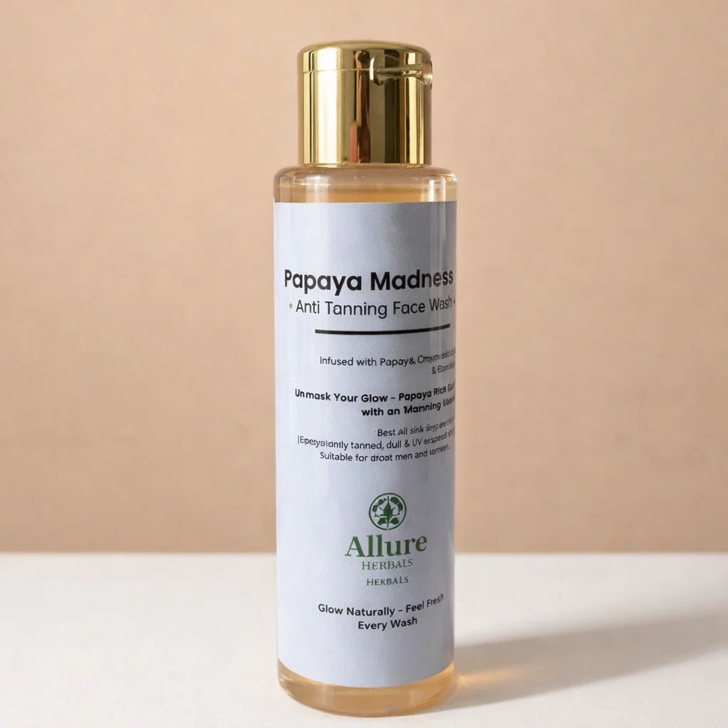 Papaya Madness – Anti-Tanning Face Wash Infused with Papaya, Chamomile & Jojoba (100ml) - Kouri Jewels's womens Pujo Collection