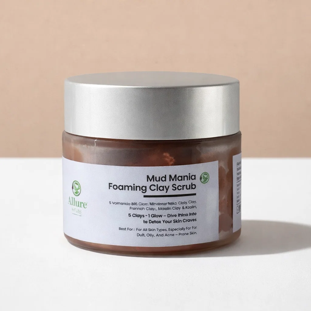 Mud Mania Foaming Clay Scrub (100gm) - Kouri Jewels's womens Pujo Collection