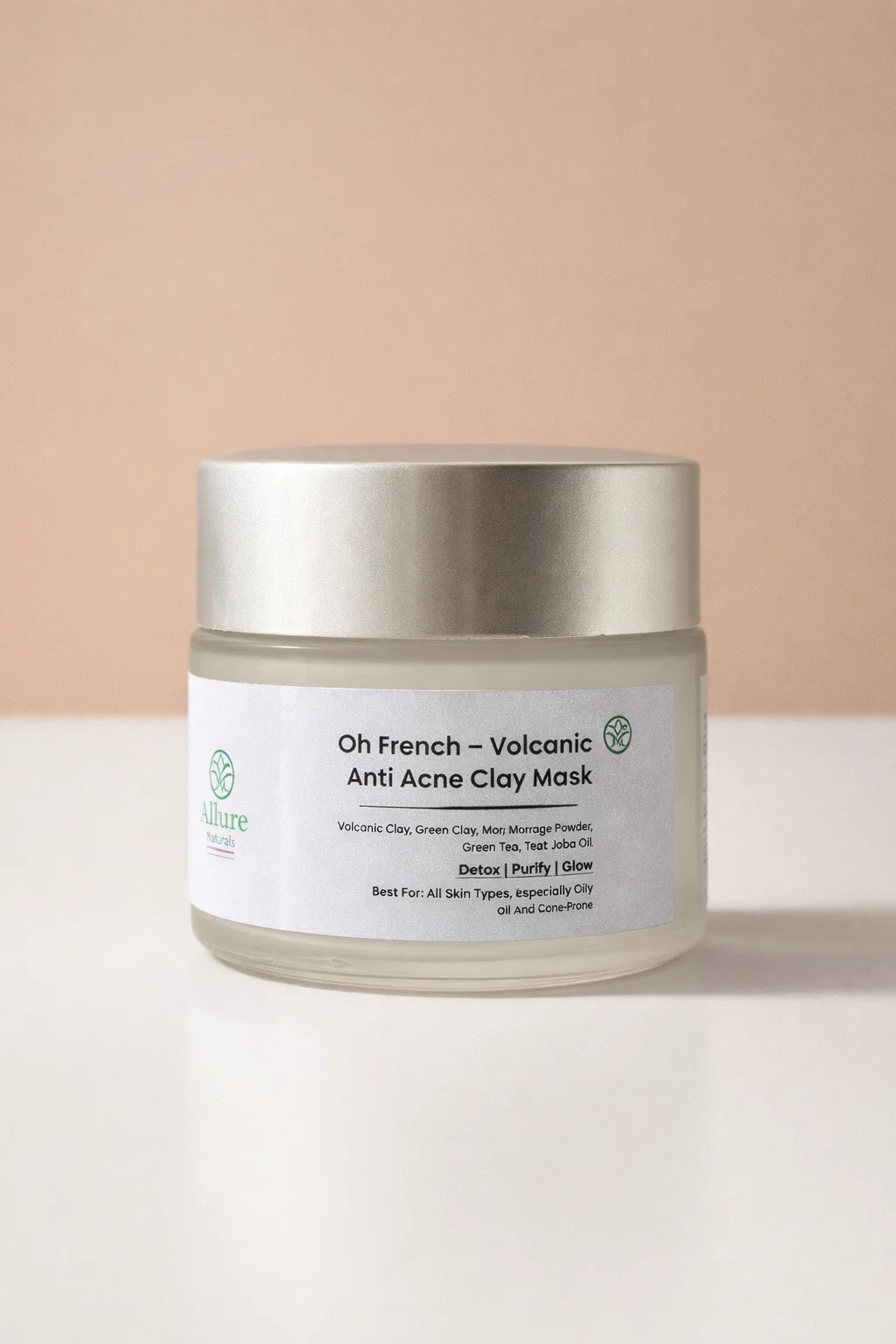 Oh French – Volcanic Clay Mask (Detox | Purify | Glow) (100gm) - Kouri Jewels's womens Pujo Collection