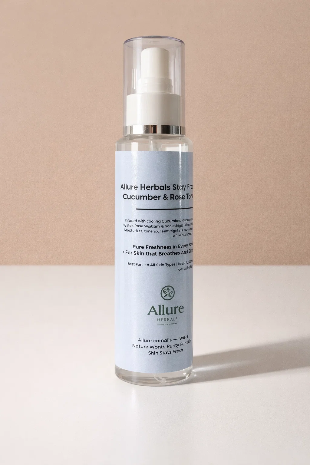 Allure Herbals Stay Fresh Cucumber & Rose Toner (100ml) - Kouri Jewels's Pujo Collection On Sale